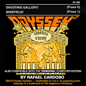 Shooting Gallery / Minefield for the Odyssey2 and Videopac