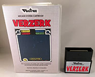 Berzerk Debugged for Vectrex box and cart 2